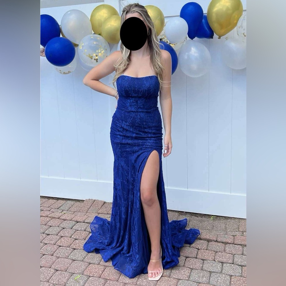 Sherri Hill Royal Blue Gown